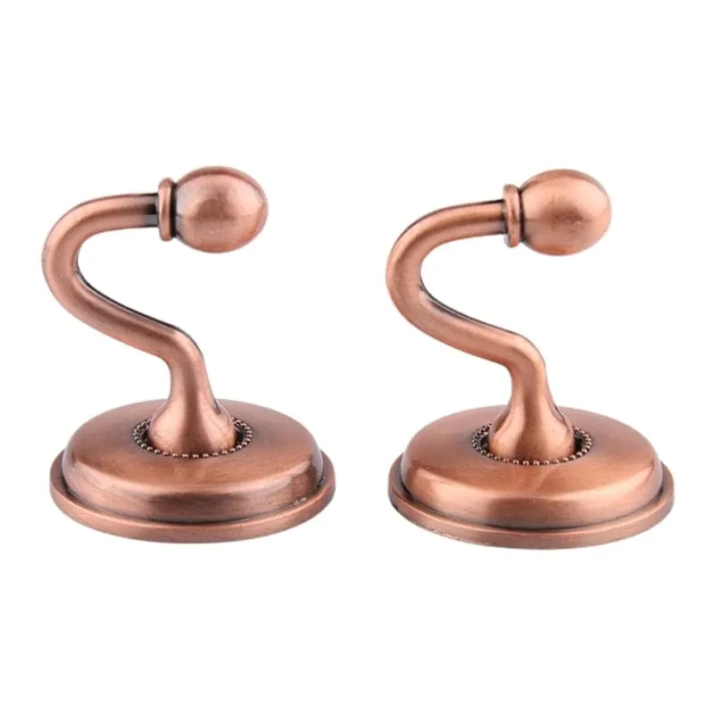 1 Pair European Iron Curtain Hooks Curtain Tieback Wall Hook Holdback for Bedroom Dormitory Curtain Decoration