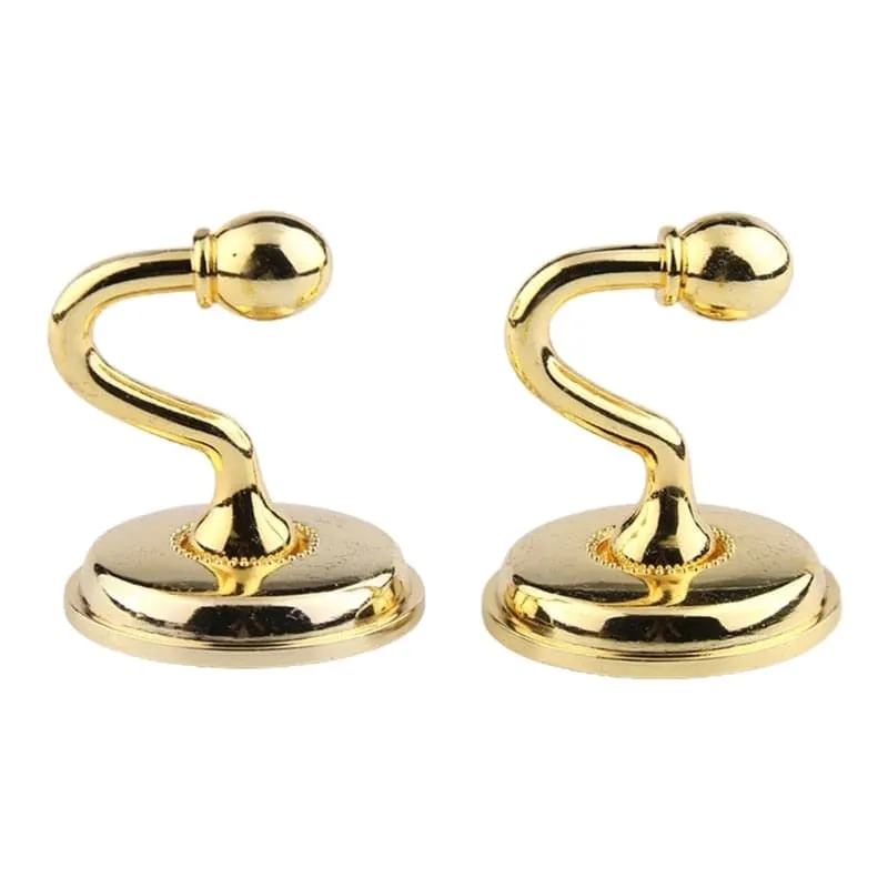 1 Pair European Iron Curtain Hooks Curtain Tieback Wall Hook Holdback for Bedroom Dormitory Curtain Decoration