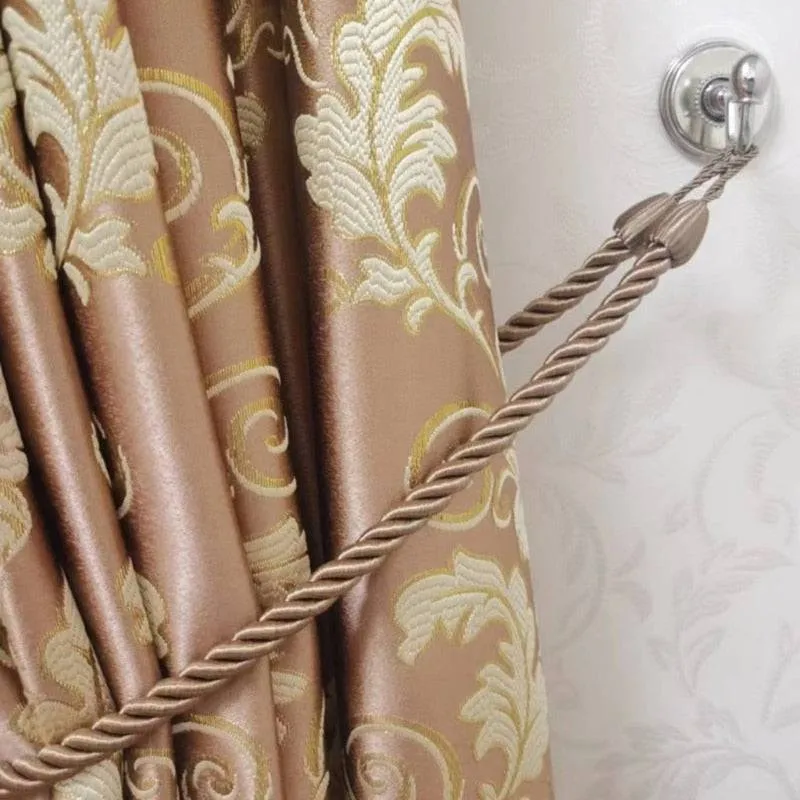 1 Pair European Iron Curtain Hooks Curtain Tieback Wall Hook Holdback for Bedroom Dormitory Curtain Decoration