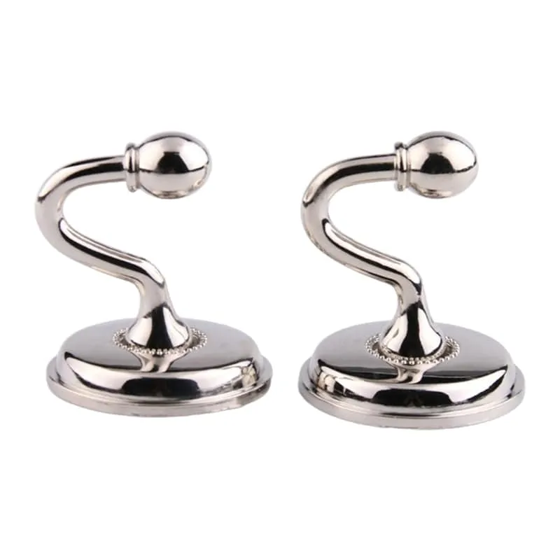 1 Pair European Iron Curtain Hooks Curtain Tieback Wall Hook Holdback for Bedroom Dormitory Curtain Decoration