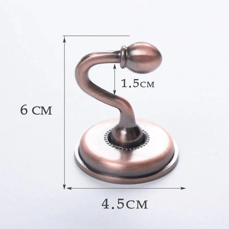 1 Pair European Iron Curtain Hooks Curtain Tieback Wall Hook Holdback for Bedroom Dormitory Curtain Decoration