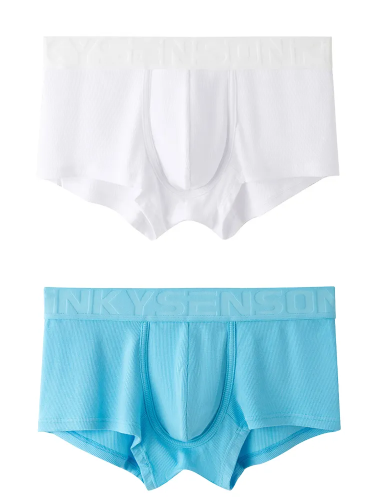 2 Pack Mens Breathable U Pouch Modal Trunks