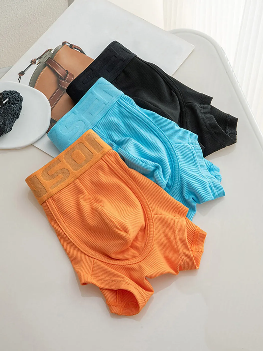 2 Pack Mens Breathable U Pouch Modal Trunks