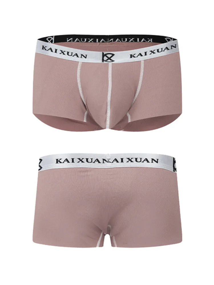 2 Pack Men's Modal Simple Skin-Friendly Trunks
