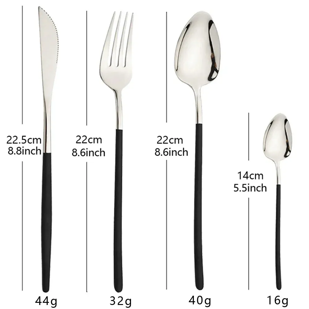 24 Piece Stainless Steel Cutlery Set For Western Dining