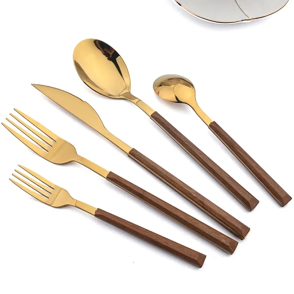 30 Piece Stainless Steel Cutlery Set For Dinner Kitchen And Tableware