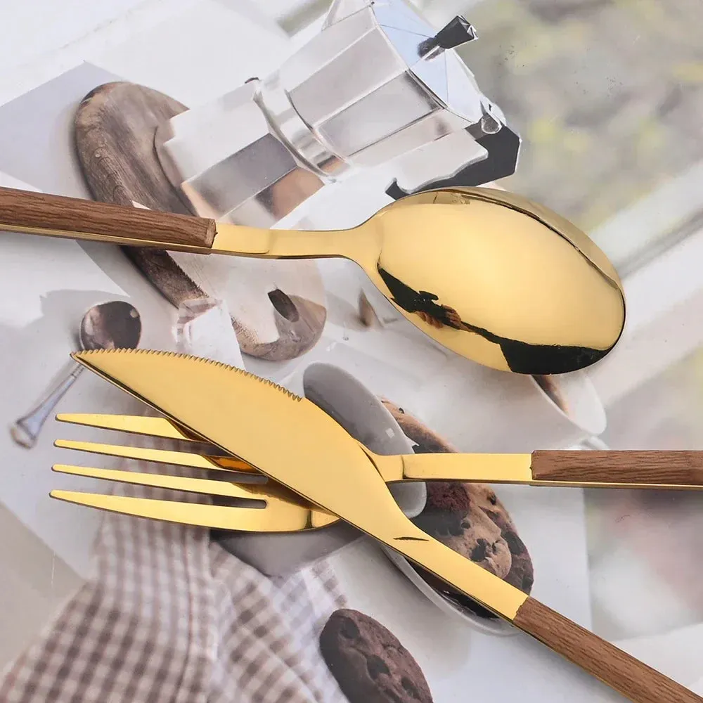 30 Piece Stainless Steel Cutlery Set For Dinner Kitchen And Tableware