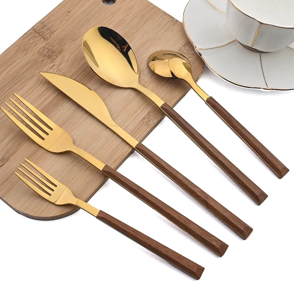 30 Piece Stainless Steel Cutlery Set For Dinner Kitchen And Tableware