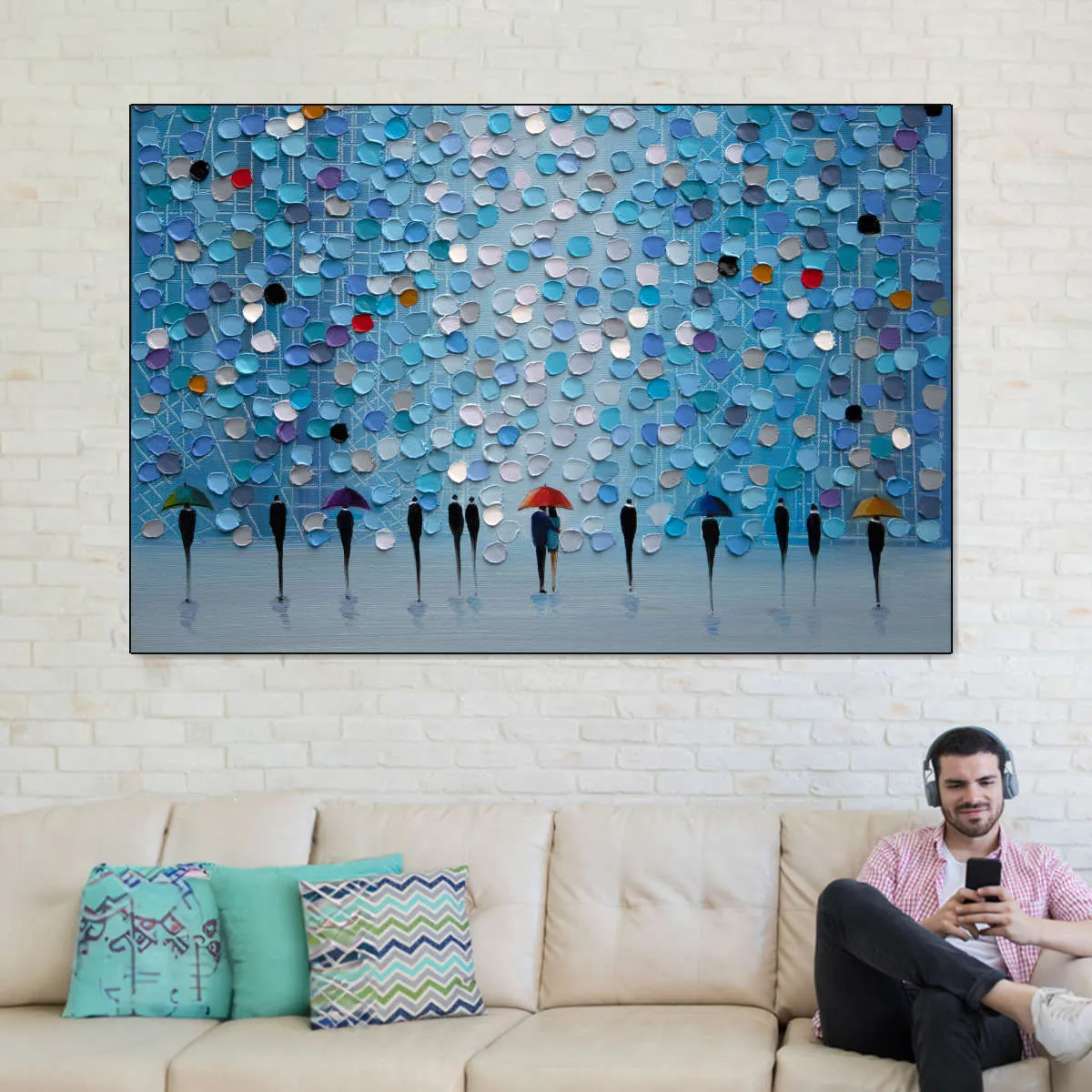 5 Umbrellas Wall Art