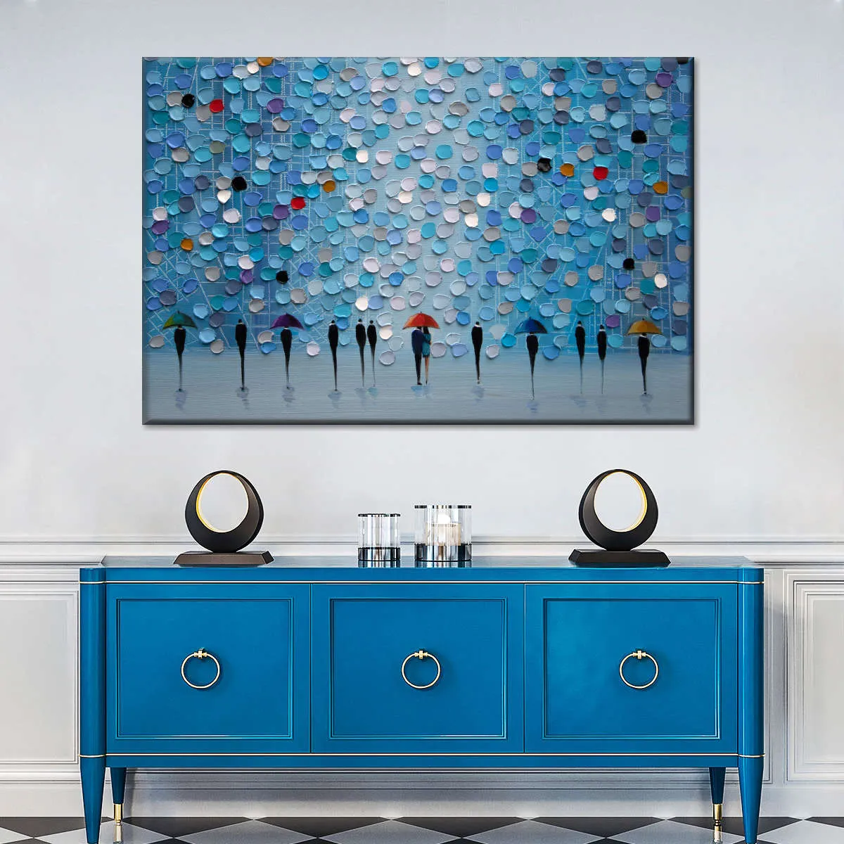 5 Umbrellas Wall Art