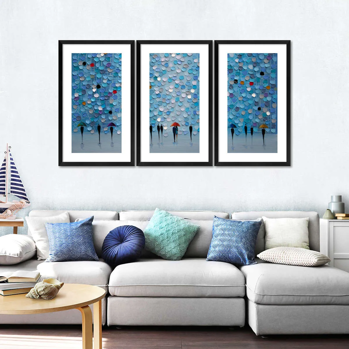 5 Umbrellas Wall Art