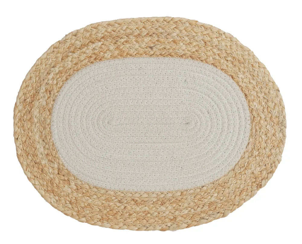 Adelina Round Oval Jute Placemats Wholesale - Stylish Design