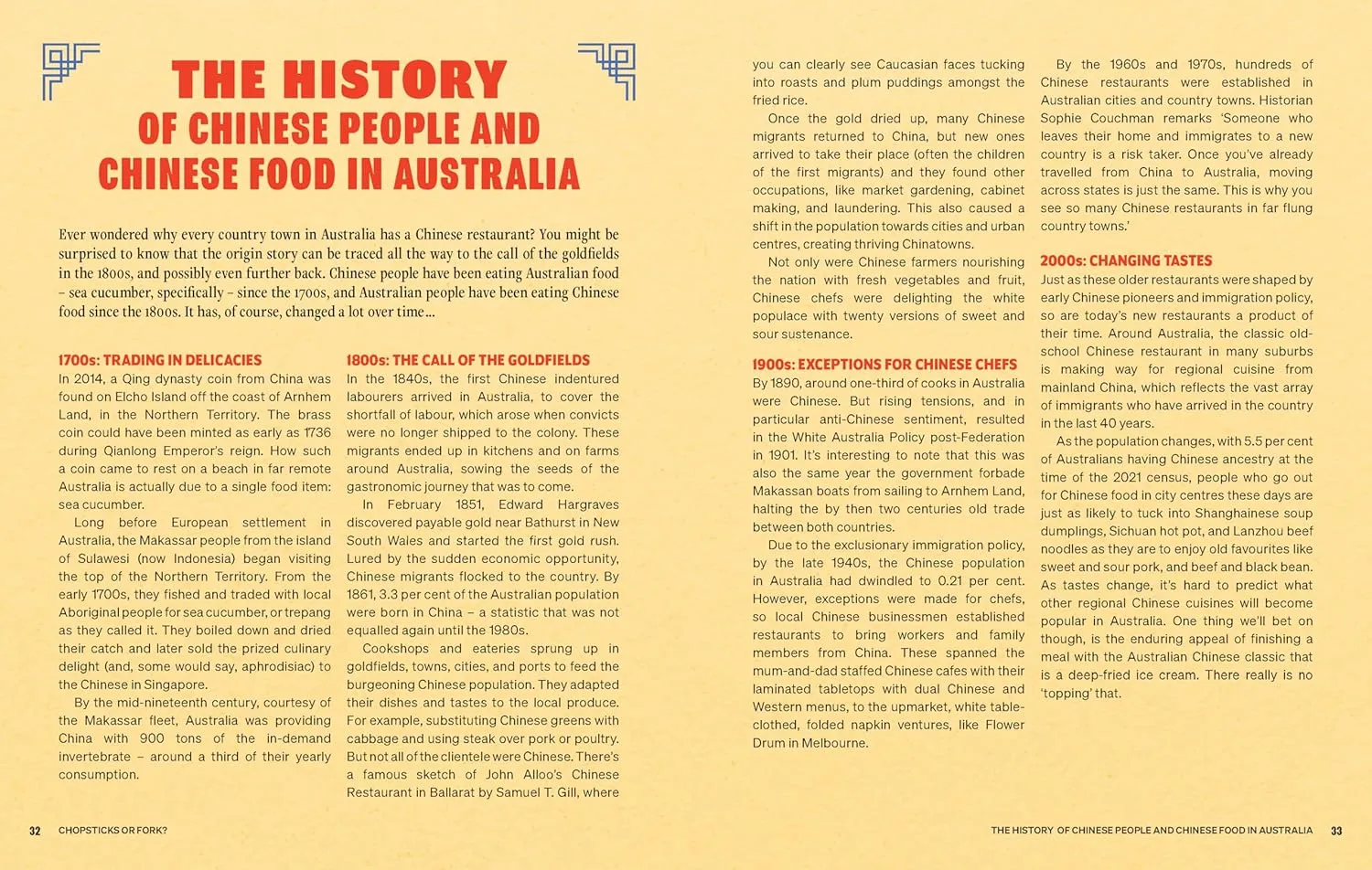 Chopsticks or Fork: Recipes and Stories from Australias Regional Chinese Restaurants