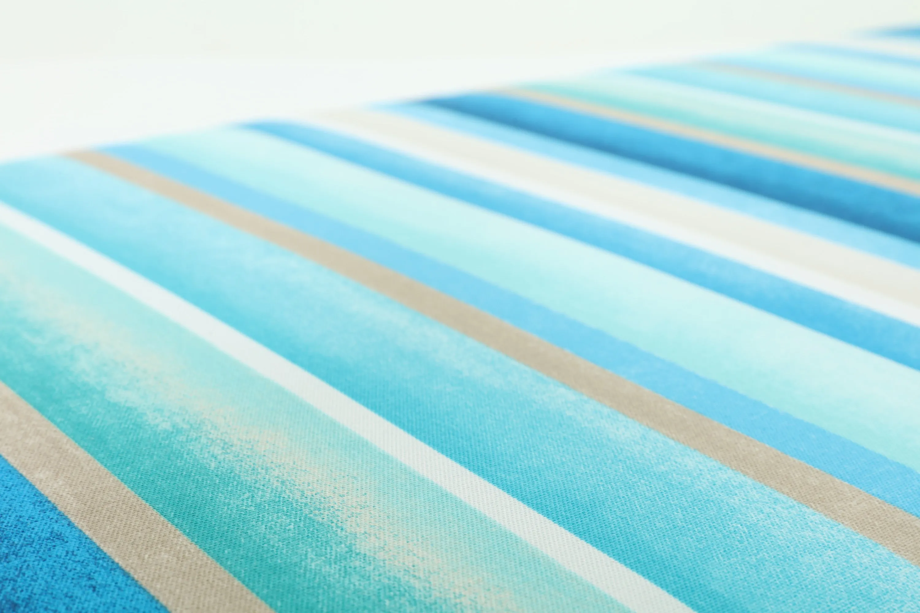 Dina Seaside Blue Rounded Corners Chair Cushion