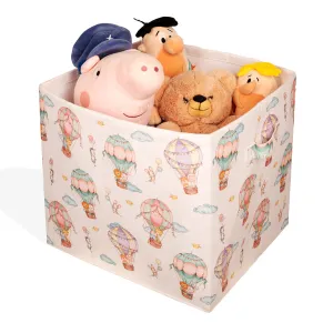 House of Maroha Hot Air Balloon Extra-Large Felt Storage Basket With Lid
