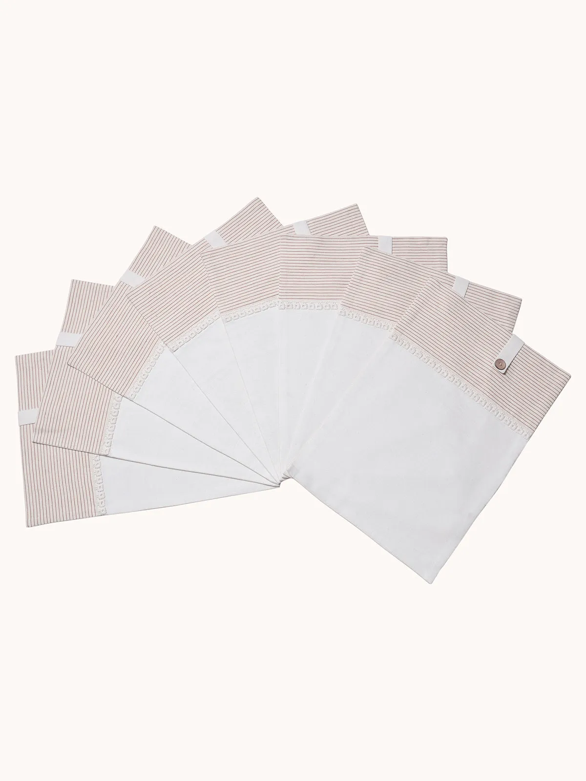 Koa Dining Set Of A Table Runner And 8 Table Mats Beige