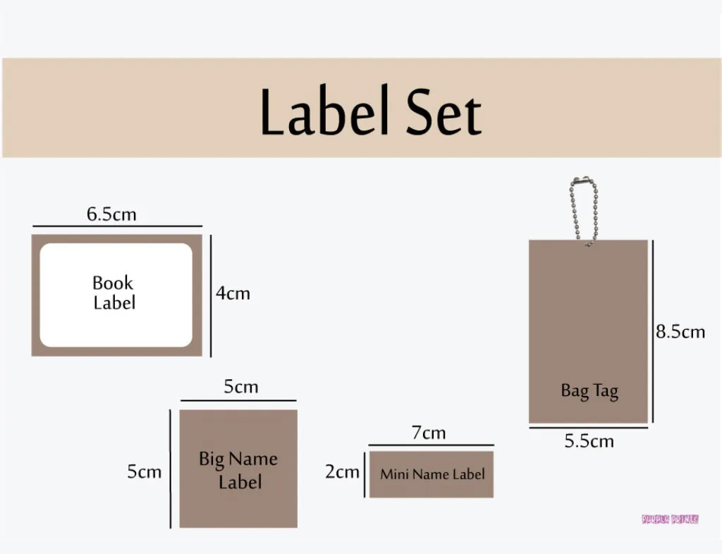 Label Set - Space, 146 labels and 2 bag tags