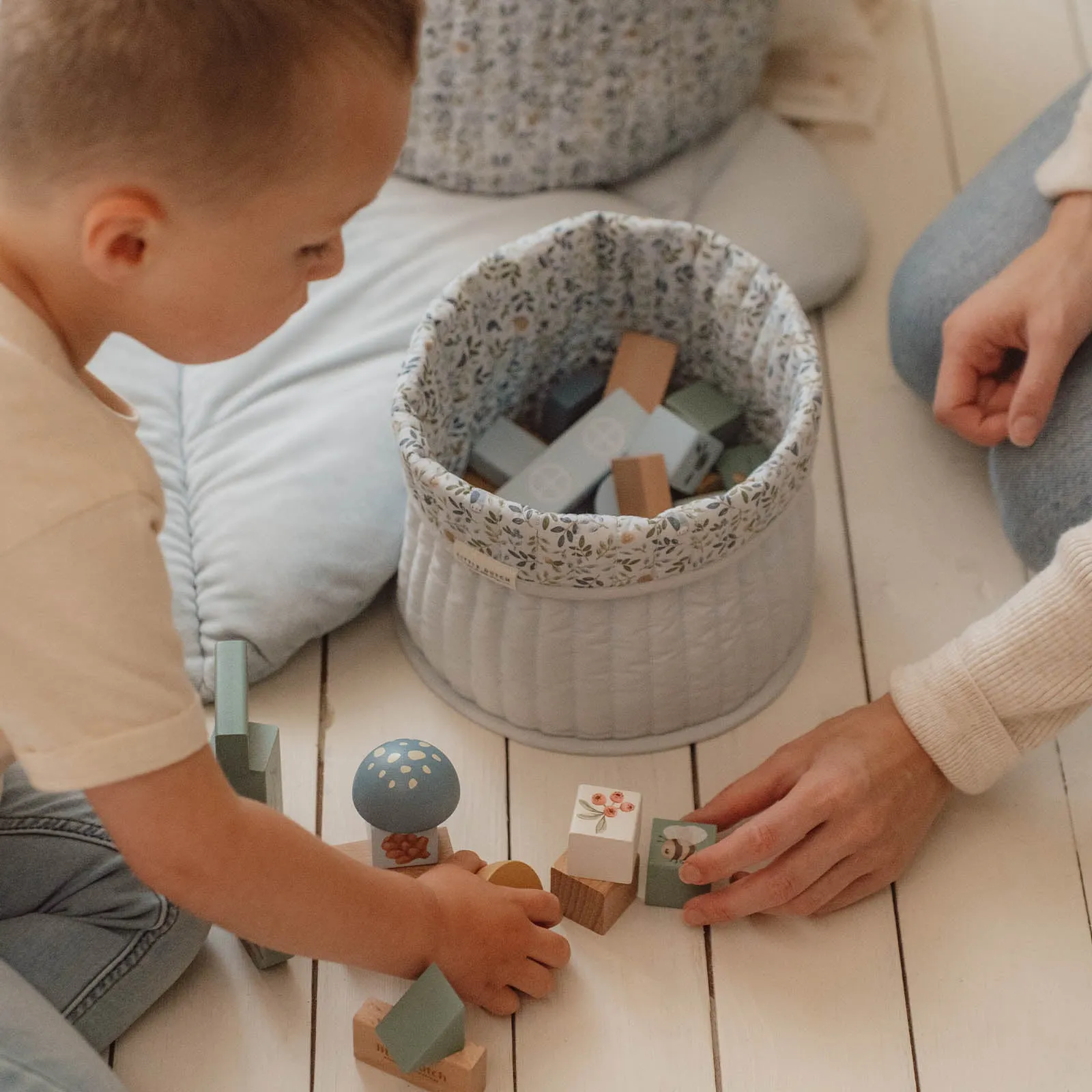 Little Dutch Reversible Quilted Storage Basket