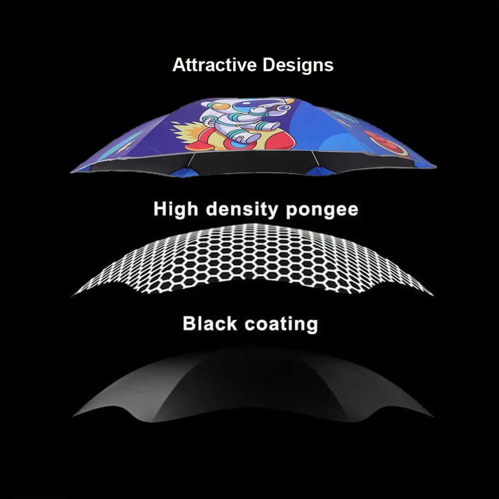 Little Surprise Box Astro Space Theme,Canopy Shape Umbrella For Kids,5-12yrs