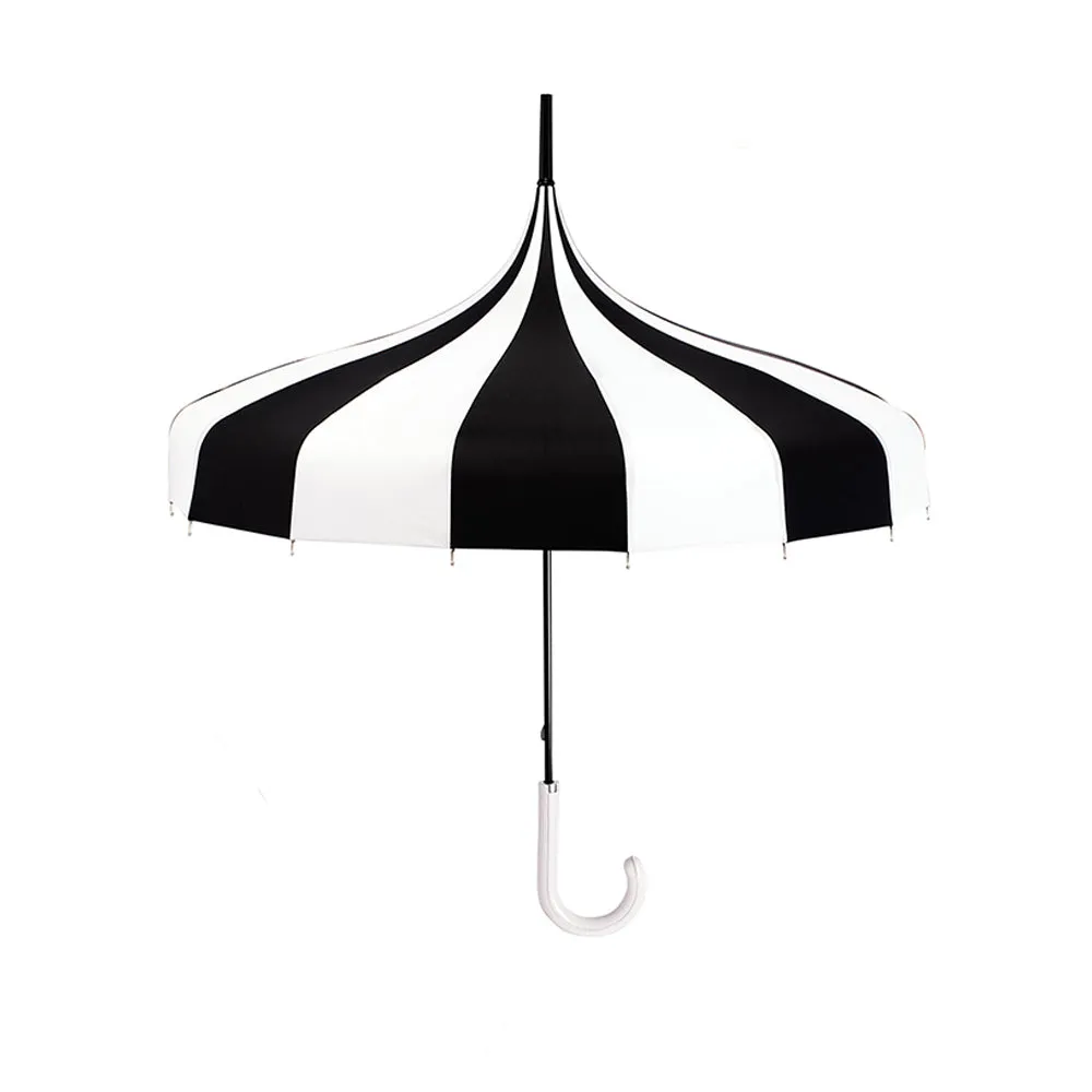 Little Surprise Box Black & white Pagoda Style Umbrella for Teens and Adults