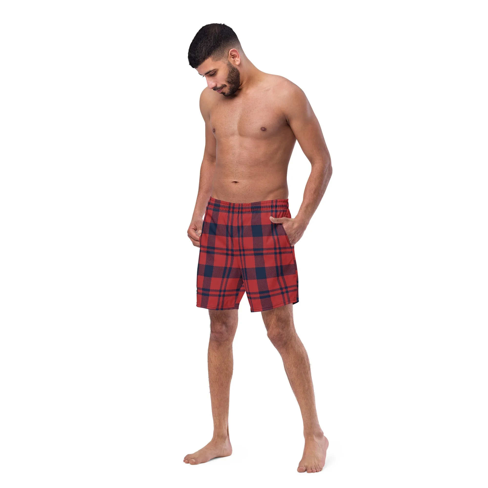 Lumberjack flannel Men's swim trunks