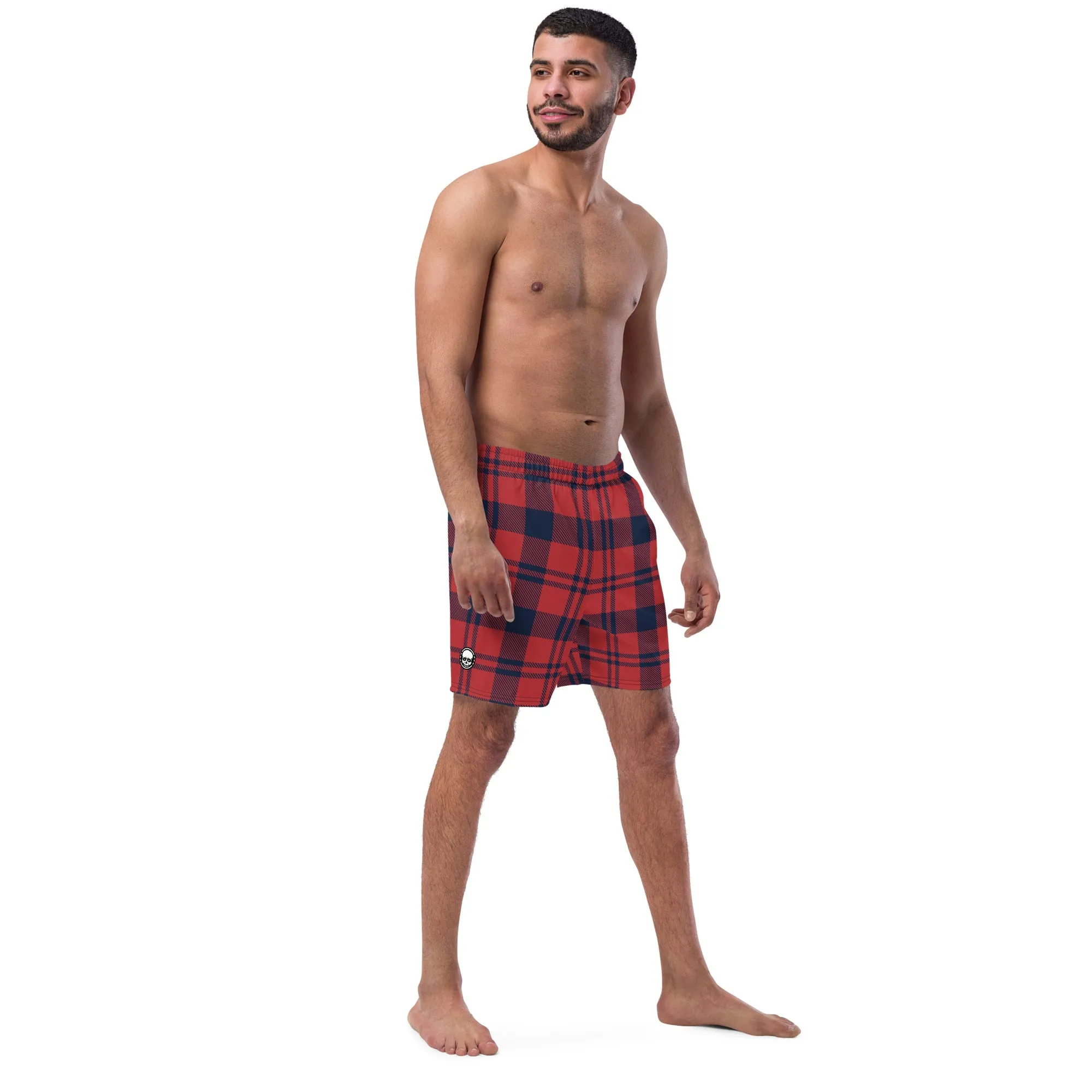 Lumberjack flannel Men's swim trunks