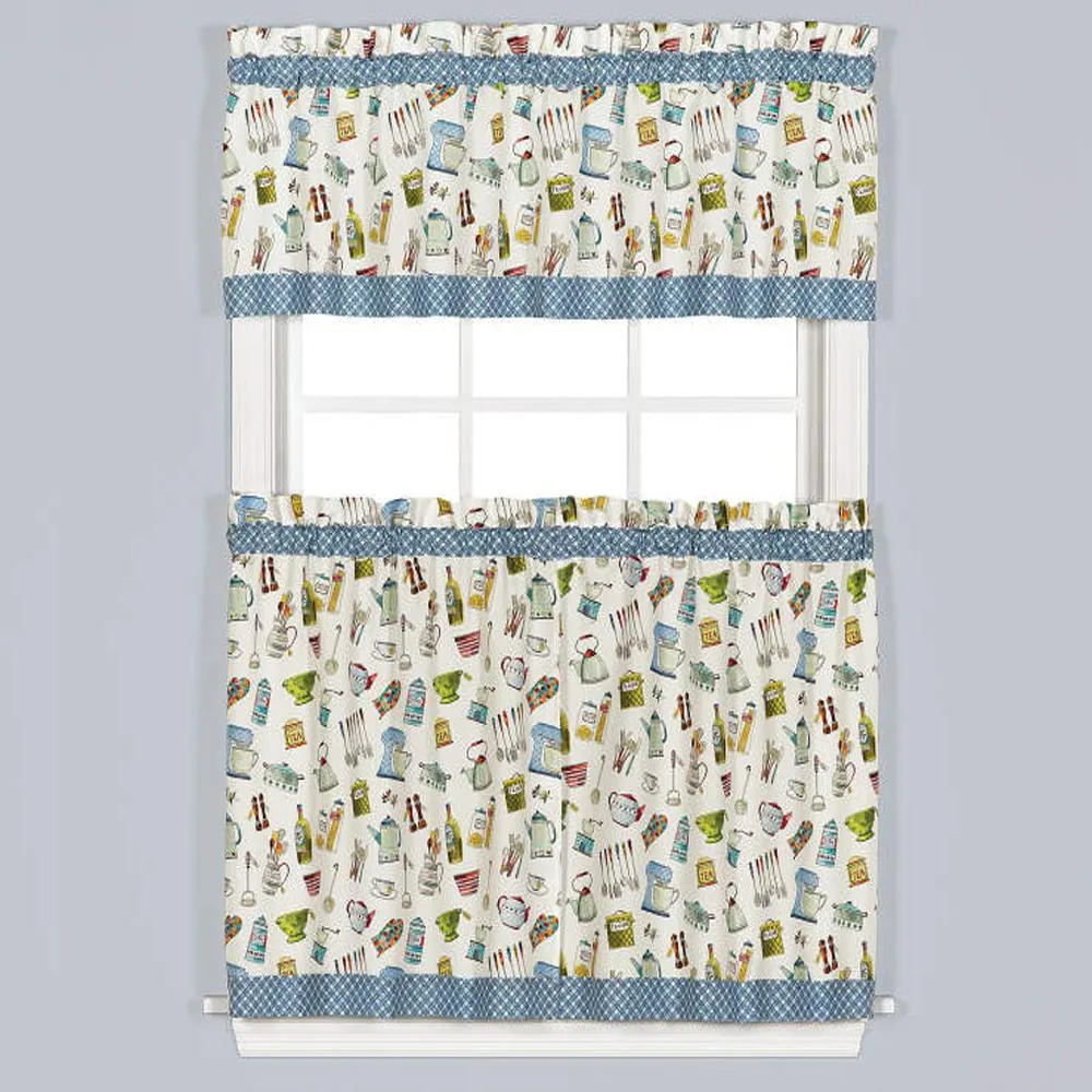 Pantry Aplenty Tier & Valance 3-Piece Set