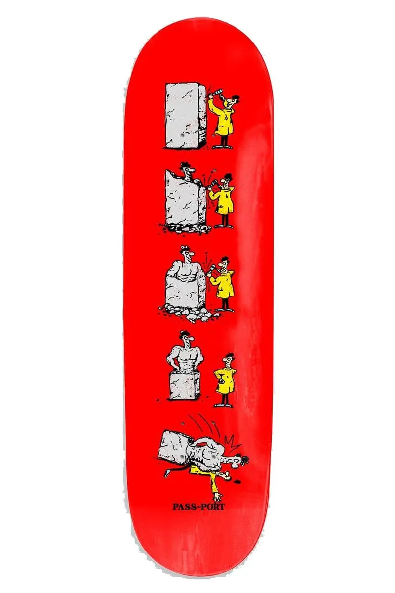 PASS~PORT SKATEBOARD W.C.W.B.F BUST DECK - RED