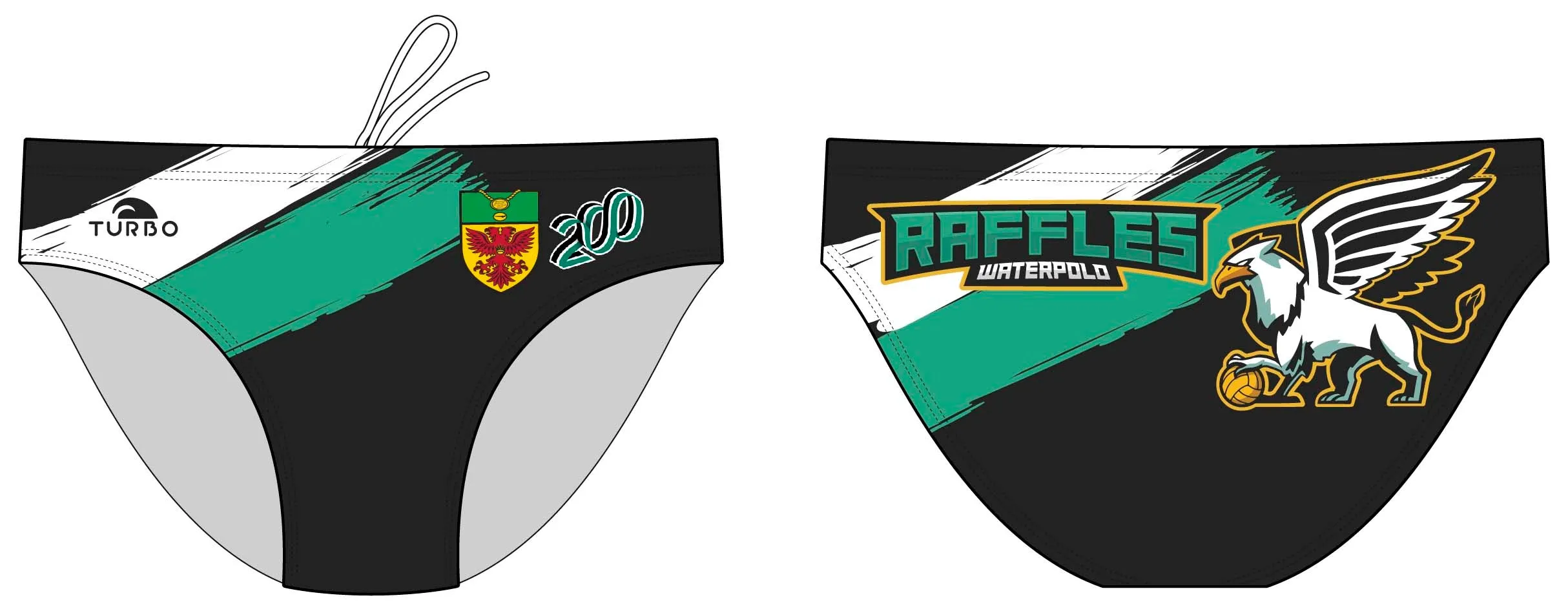 Past Custom Designed - RI 2023 - 200 years - Boys/Men Swimming Trunks without Name (Pre-Order)